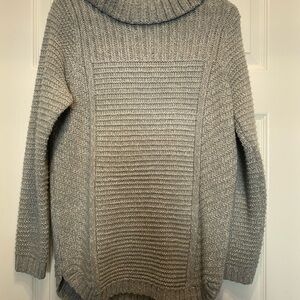 Cozy Gray Turtleneck Sweater